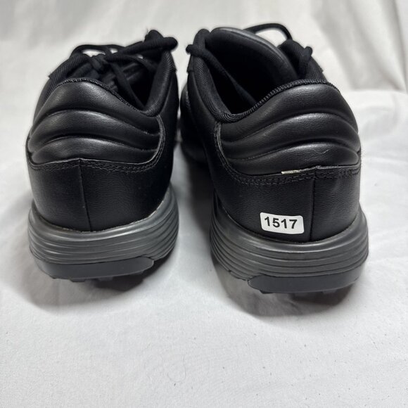 Adidas Bounce Adipower Black Leather Golf Shoe Bounce Men\'s Size 10.5 EUC F33681 main image 4